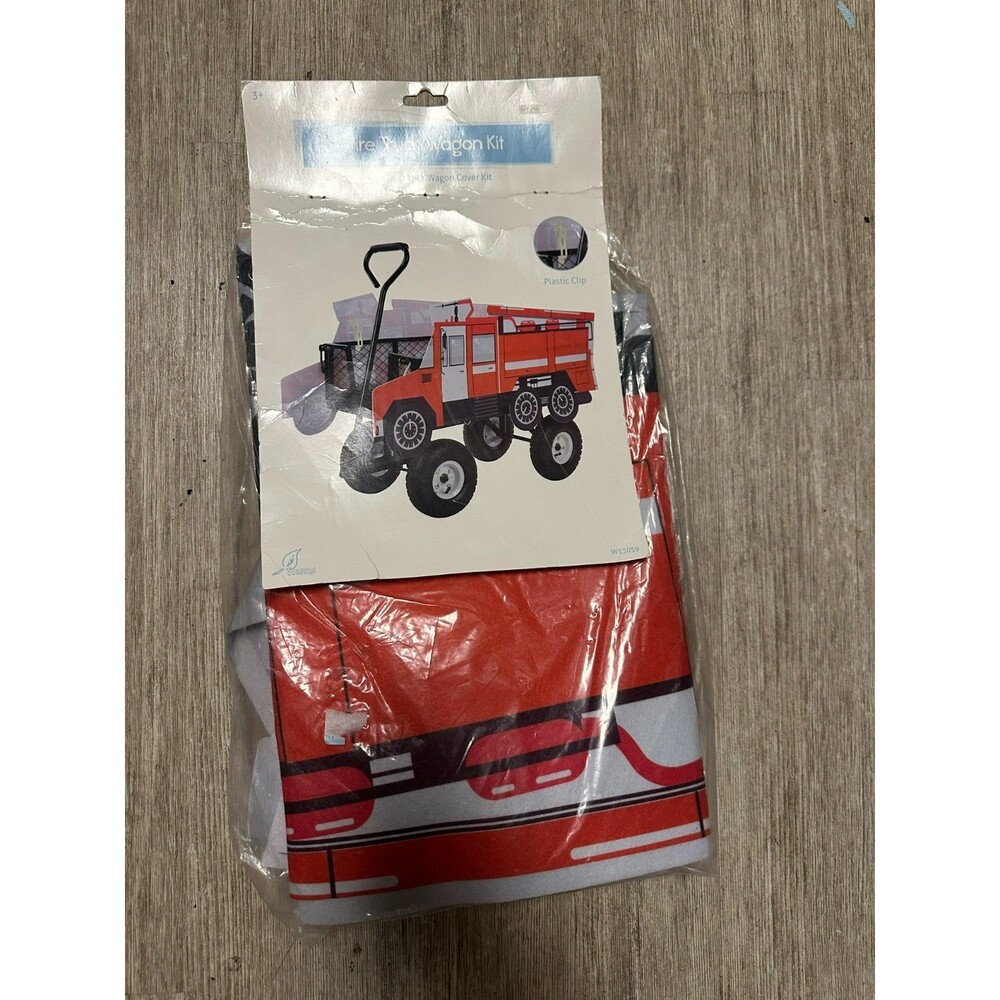 Kids Fire Truck  Wagon Costume Kit Halloween Decoration Cover OSFM
